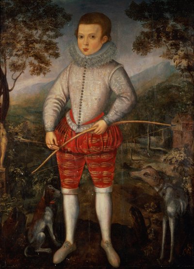 Portret van een jongen door Robert Peake