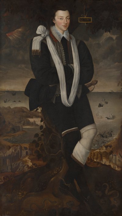 Portret van Anthony Maria Browne, 2e Burggraaf Montagu door Robert Peake the elder