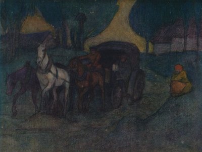Een landweg in Polen, c1901, 1905 door Robert Polhill Bevan
