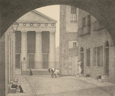 Een Londense kerk door Robert Polhill Bevan