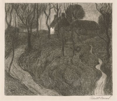 Een eenzame boerderij door Robert Polhill Bevan