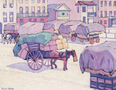 Hooiwagens, Cumberland Market door Robert Polhill Bevan