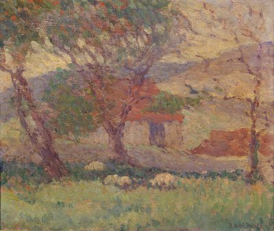 In de Downs bij Lewes door Robert Polhill Bevan