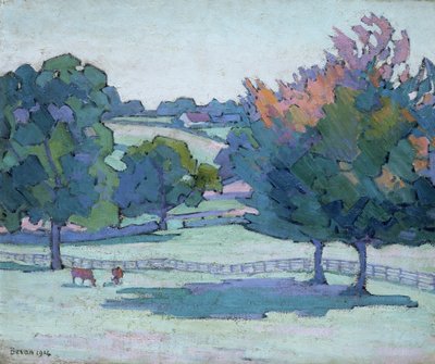 Maples bij Cuckfield, Sussex door Robert Polhill Bevan