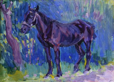 Studie voor Sussex boerderijpaard, ca. 1904-6 door Robert Polhill Bevan