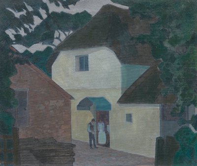 De bezoeker bij de molen door Robert Polhill Bevan