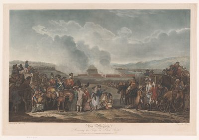 George III bekijkt zijn troepen bij Blackheath door Robert Pollard (I)