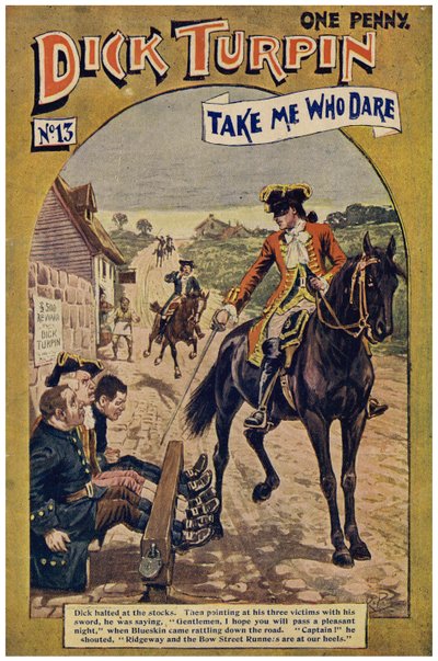 Dick Turpin (kleur litho) door Robert Prowse Jnr