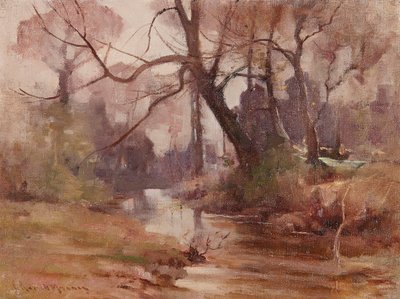 Een stille open plek bij de rivier door Robert Russell MacNee