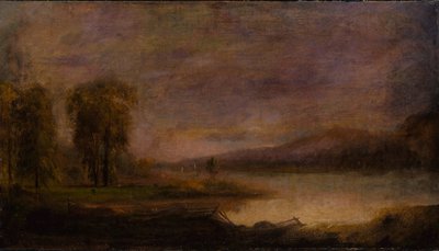 Landschap met meer door Robert S. Duncanson