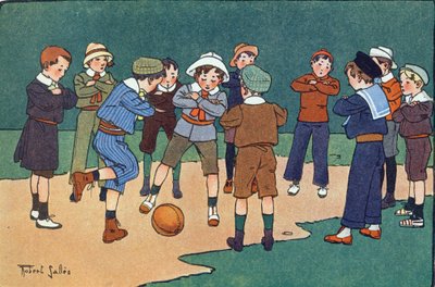 Duitse bal (spel gespeeld met gekruiste armen) door Robert Salles