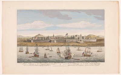 Gezicht op Fort Saint George te Madras door Robert Sayer