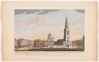 Gezicht op de kerk Saint Bride