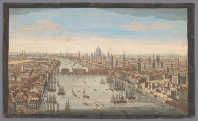 Gezicht op de stad Londen door Robert Sayer