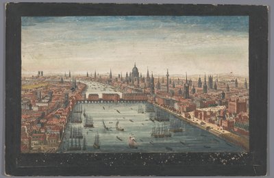 Gezicht op de stad Londen door Robert Sayer