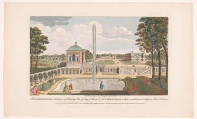 Gezicht op het Schloss Moritzburg door Robert Sayer