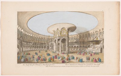 Gezicht op het interieur van de Rotunda in Ranelagh Gardens te Londen door Robert Sayer