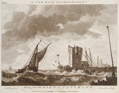 Binnenvaren van de haven van Vlissingen door Robert Sayer