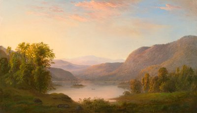 Een Uitzicht in de Laurentian Mountains, nabij Québec door Robert Scott Duncanson