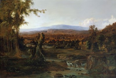Landschap met herder, 1852 door Robert Seldon Duncanson