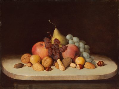 Stilleven met Fruit en Noten door Robert Seldon Duncanson
