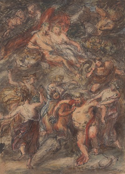 Bachanalia scène door Robert Smirke