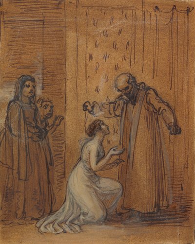 Capulet scheldt zijn dochter Juliet uit door Robert Smirke