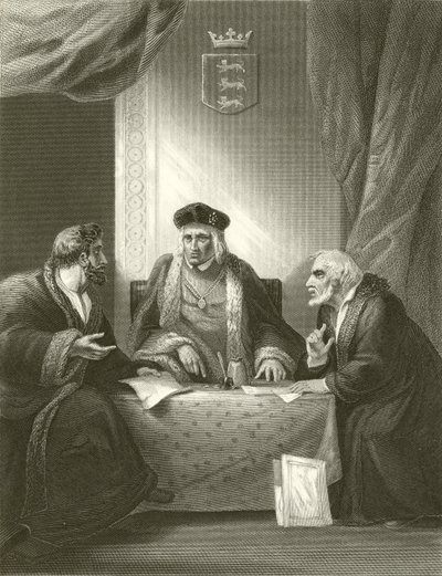 Henry VII met Empson en Dudley door Robert Smirke