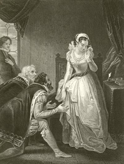 Lady Jane Grey wijst de kroon af door Robert Smirke