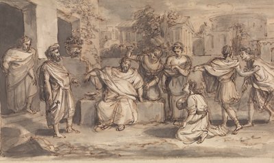 Schets voor Timon van Athene door Robert Smirke
