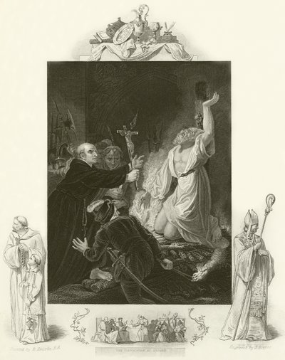 Het martelaarschap van aartsbisschop Cranmer door Robert Smirke