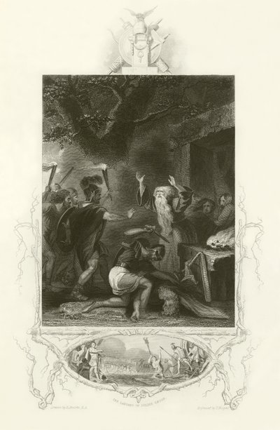 Het bloedbad van de Druïden door Robert Smirke