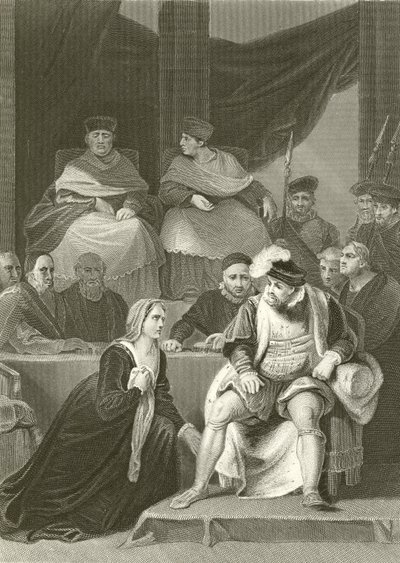 Proces van het huwelijk van Hendrik VIII door Robert Smirke