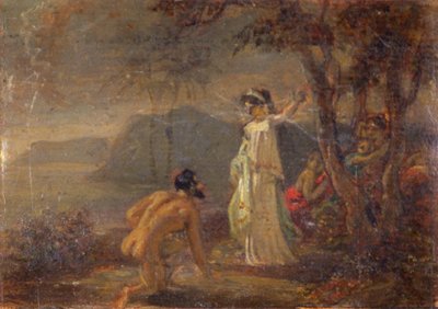 Ulysses en Nausicaa, ca. 1772-1845 door Robert Smirke