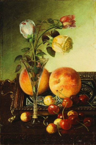Rozen, Perziken en Kersen, 1891 door Robert Spear Dunning