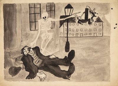 De dood en de dronkaard door Robert Storm Petersen