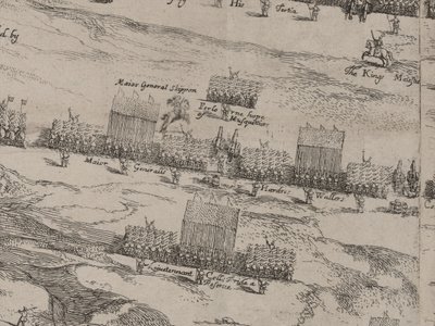 Beschrijving van de Legers van Paard en Voet van Zijne Majesteit, en Sir Thomas Fairefax; de Veertiende Juni 1645 door Robert Streater or Streeter