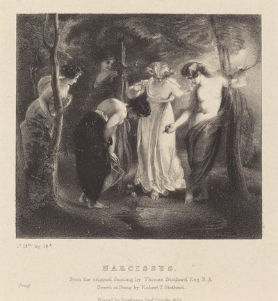 Narcissus door Robert T. Stothard after Thomas Stothard