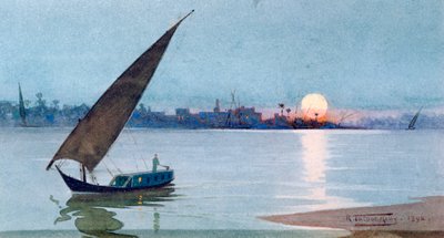 Oostelijk Meer, Egypte, 1892 door Robert Talbot Kelly