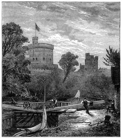 Oude Windsor Sluis, 1880 door Robert Taylor Pritchett
