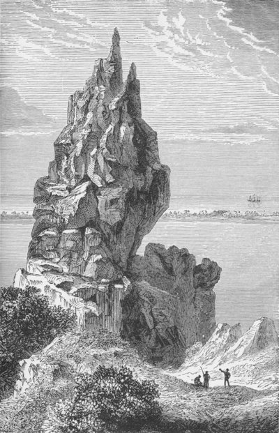 Piek en barrièrerif van Borabora door Robert Taylor Pritchett
