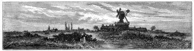 Molen op Wimbledon Common, 1880 door Robert Taylor Pritchett