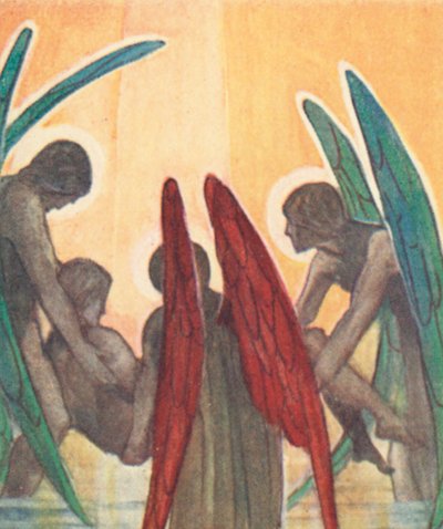 Illustratie voor The Dream Of Gerontius door Kardinaal Newman door Robert Traill Rose
