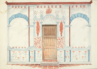 Restauratietekening door Robert W.R. Taylor