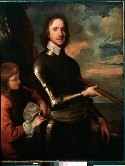 Portret van Oliver Cromwell door Robert Walker