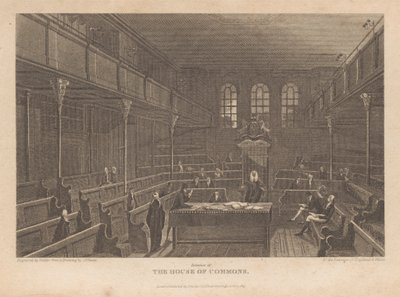 Interieur van het House of Commons door Robert Wallis