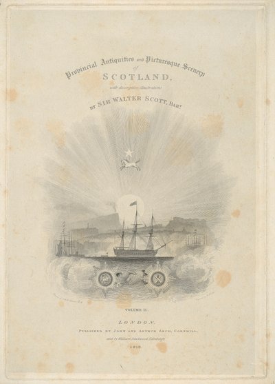 Titelpagina: Provinciale Antiquiteiten en Pittoreske Landschappen van Schotland, Deel II door Robert Wallis
