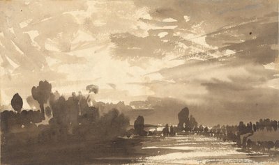 Landschap door Robert Walter Weir