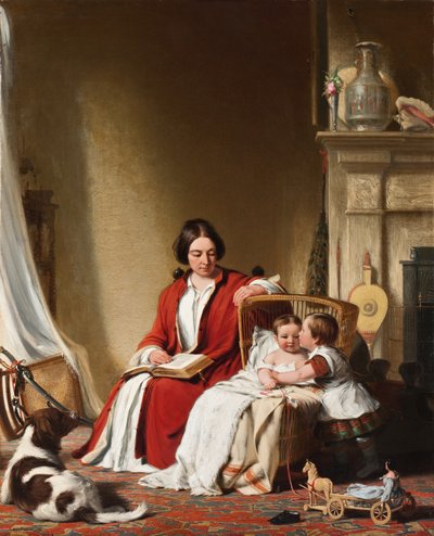 Mevrouw Bradford Ripley Alden en haar kinderen door Robert Walter Weir