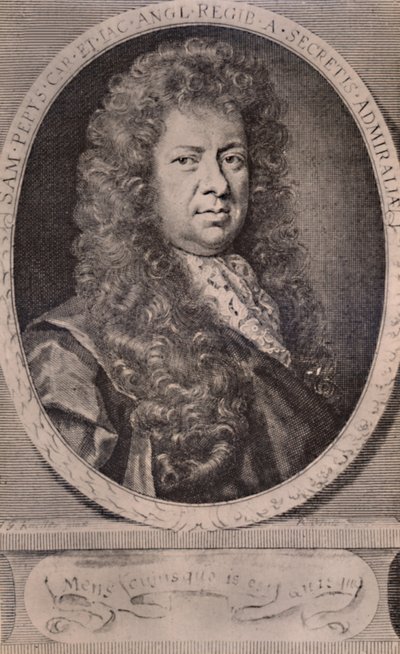 Samuel Pepys, Engelse dagboekschrijver en marinebeheerder, c1690 1894 door Robert White